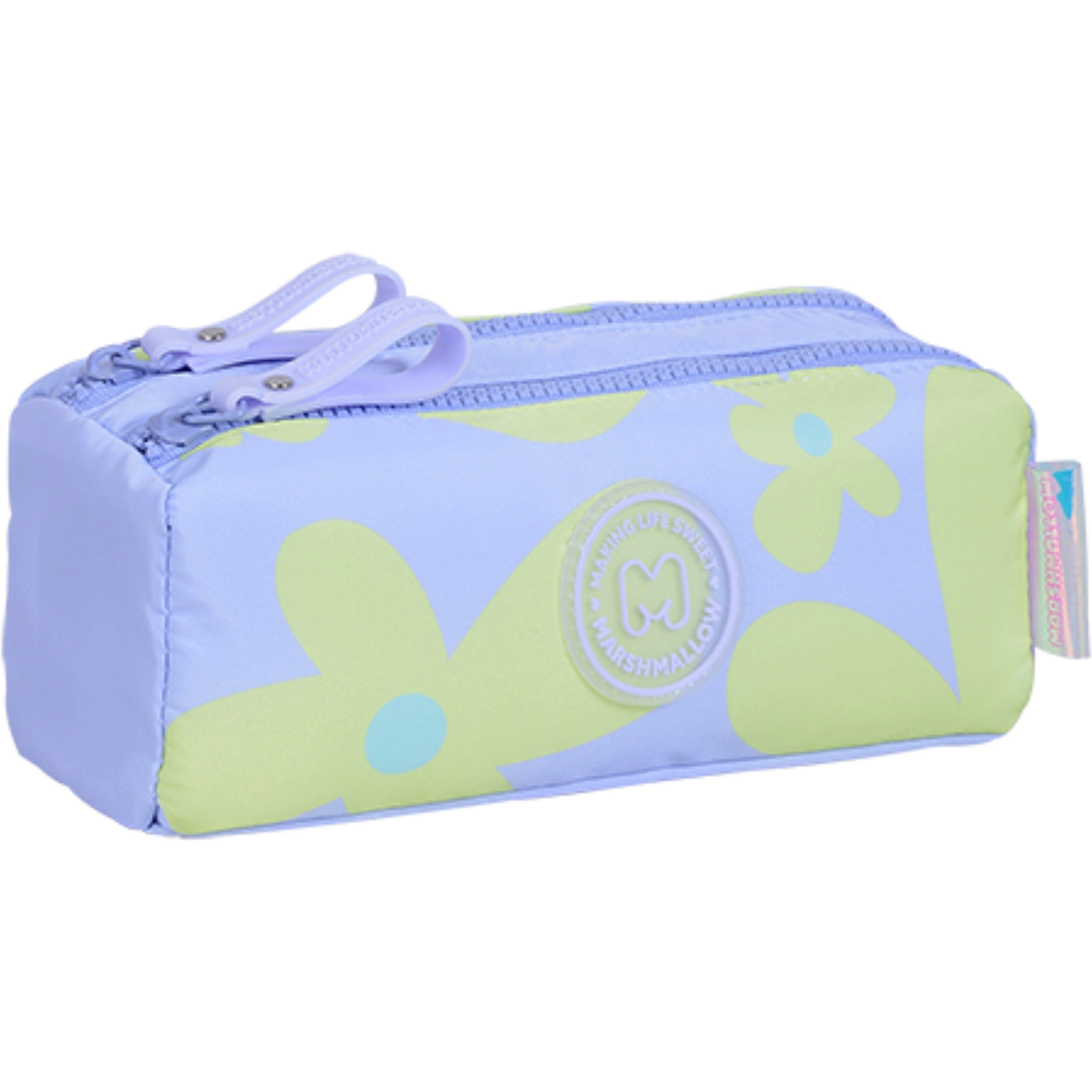 Marshmallow Etui, Petals Blue, Polyester, 5 × 10 × 24 cm