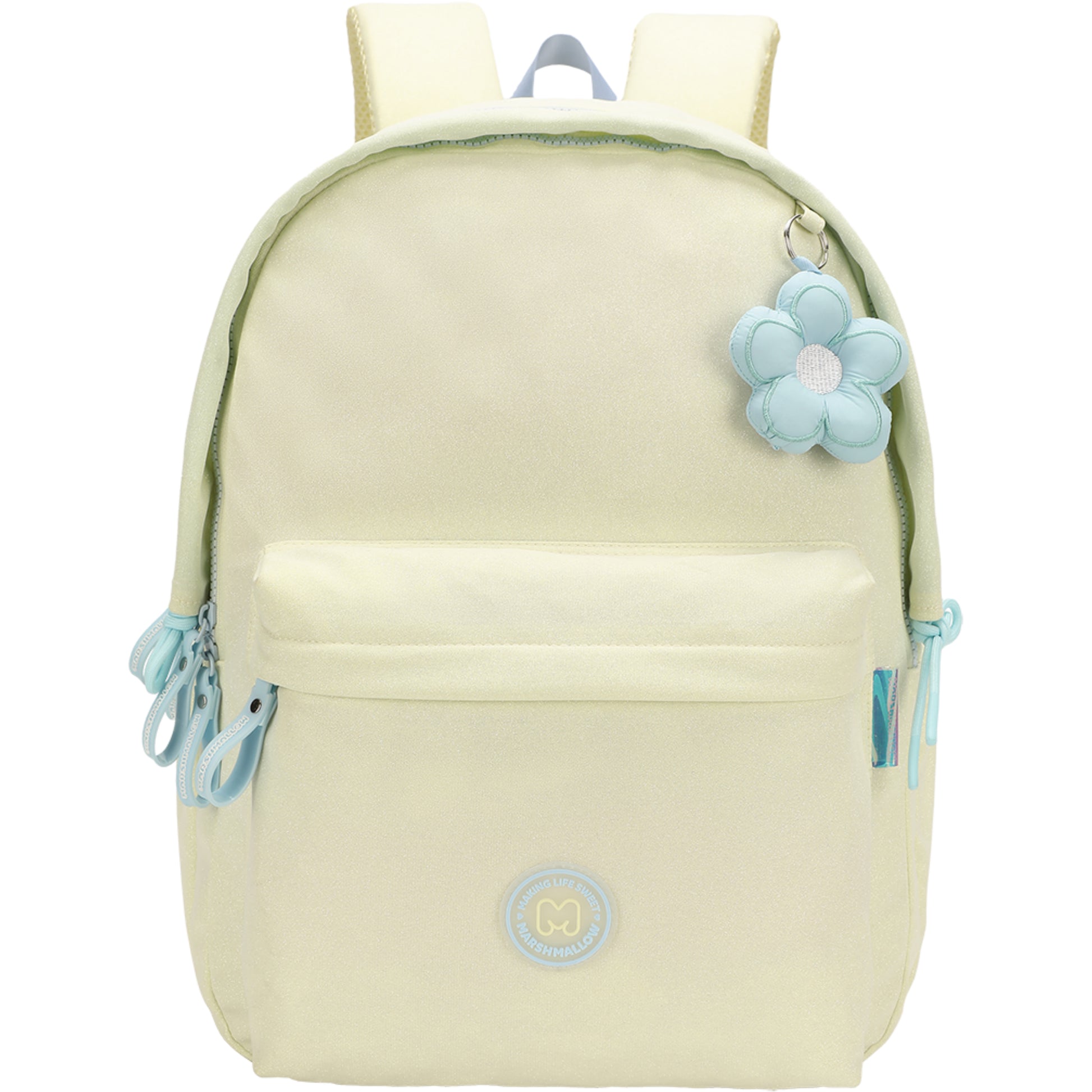 Marshmallow Notebook-Rucksack Tiara – atmungsaktiv gepolstert, Polyester – Lime, 430 × 330 × 160 mm