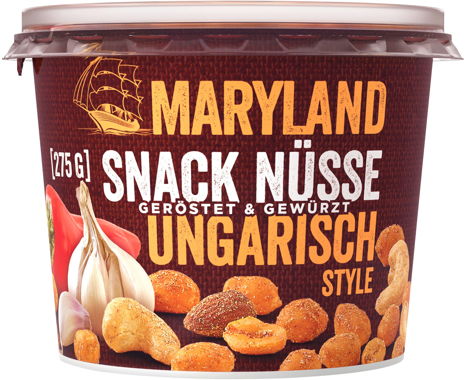 Maryland Nüsse – Ungarisch, geröstet & gewürzt, vegan – 278 g