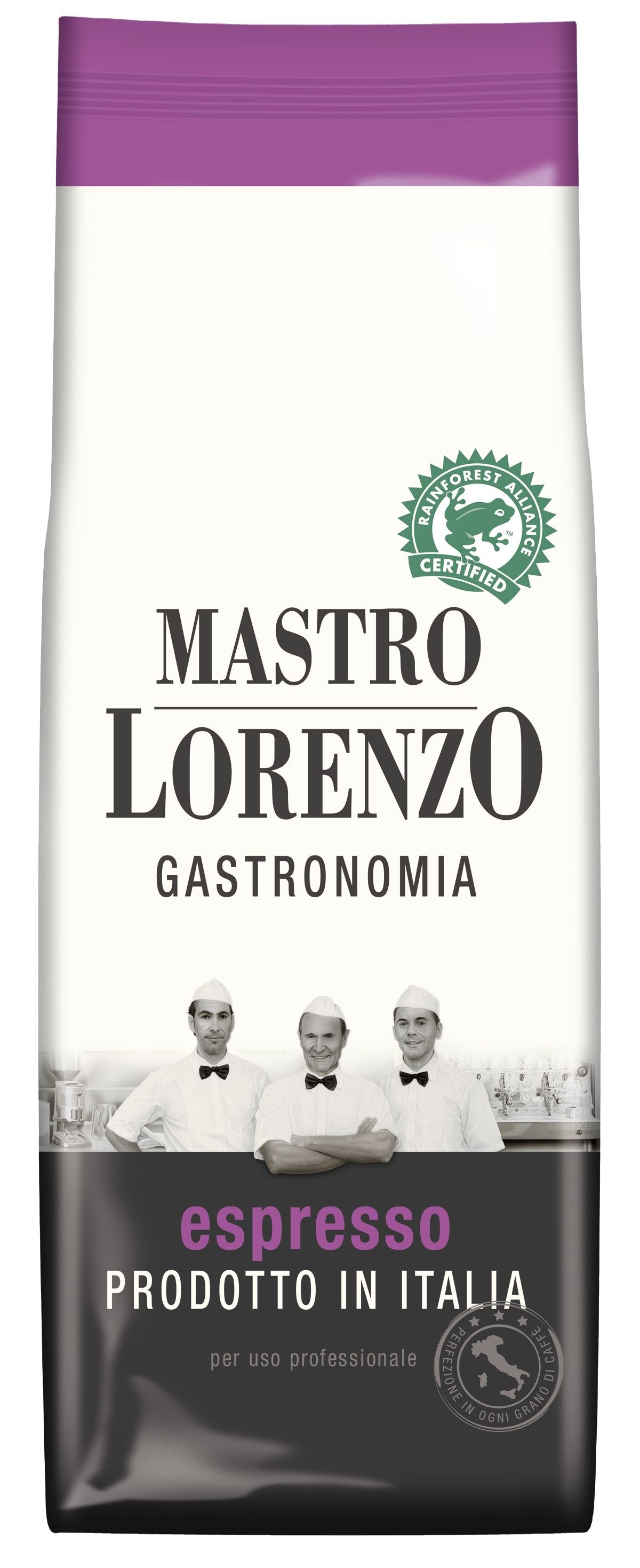 Mastro Lorenzo Espresso – Kaffeebohnen – Arabica/Robusta, dunkel, 1 kg
