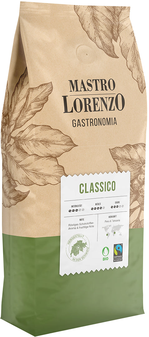 Mastro Lorenzo Classico – Kaffeebohnen – Bio, Arabica/Robusta, 1,014 kg