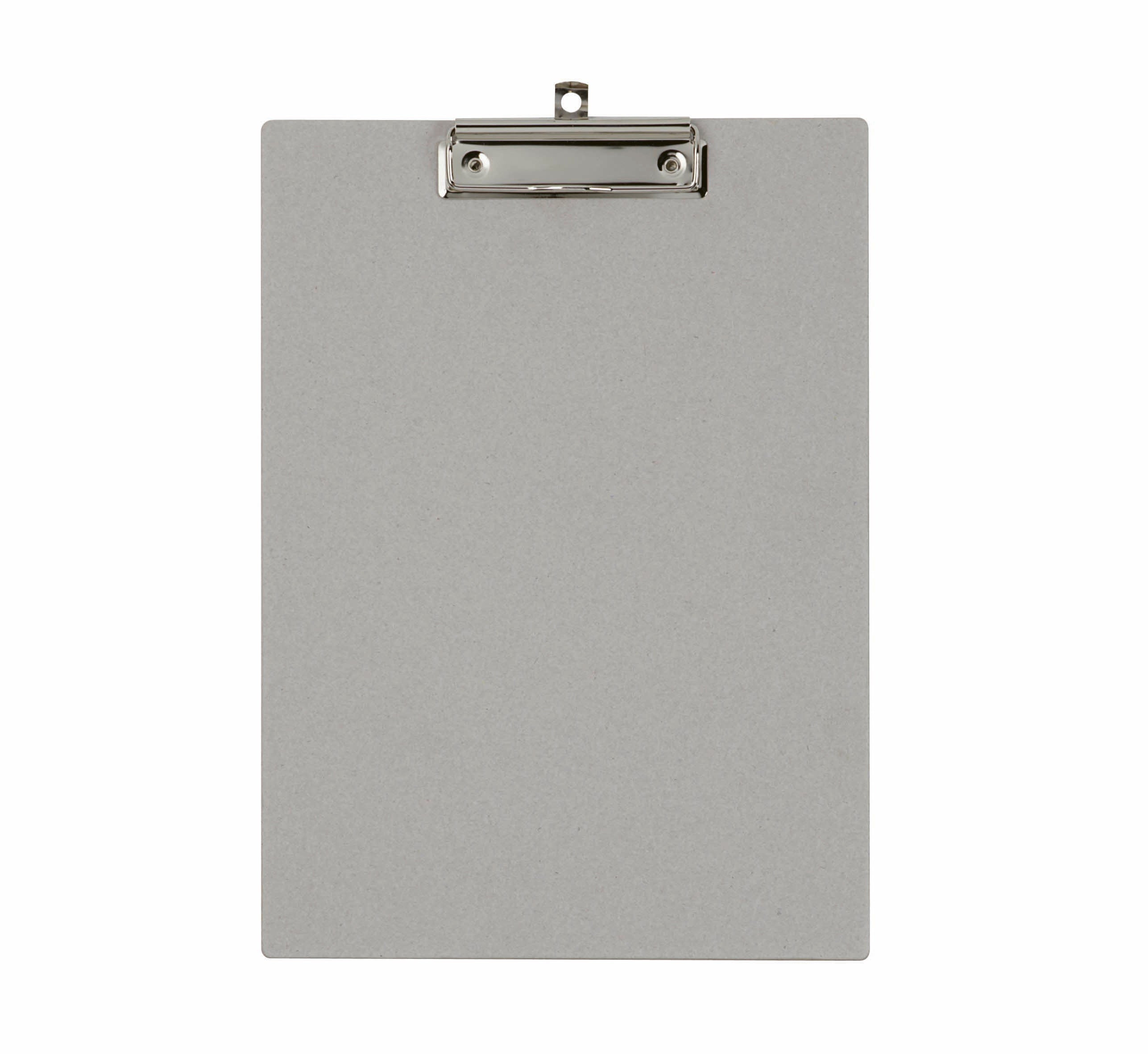 MAULcreativ Klemmbrett 316×227 mm – Karton, grau – mit Aufhängeöse