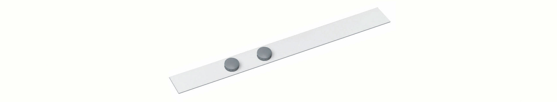MAUL Magnetschiene – selbstklebend, inkl. 2 Magnete, Stahl (kunststoffbeschichtet) – 500 mm