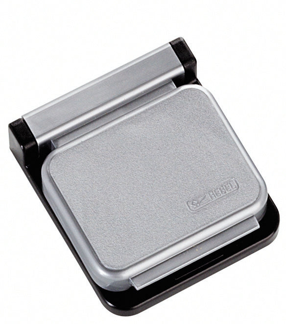 MAUL Magnetclip S – selbstklebend – silber – 33×14×41 mm