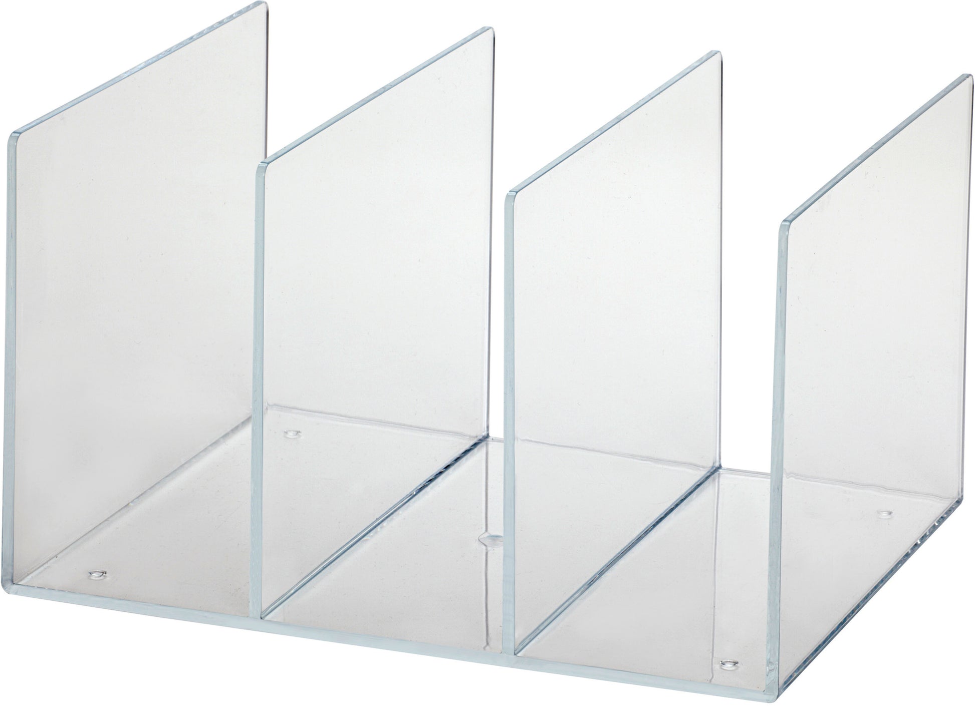 MAUL Katalog-Stehsammler – 3 Fächer – Acryl – transparent – 270 × 208 × 158 mm