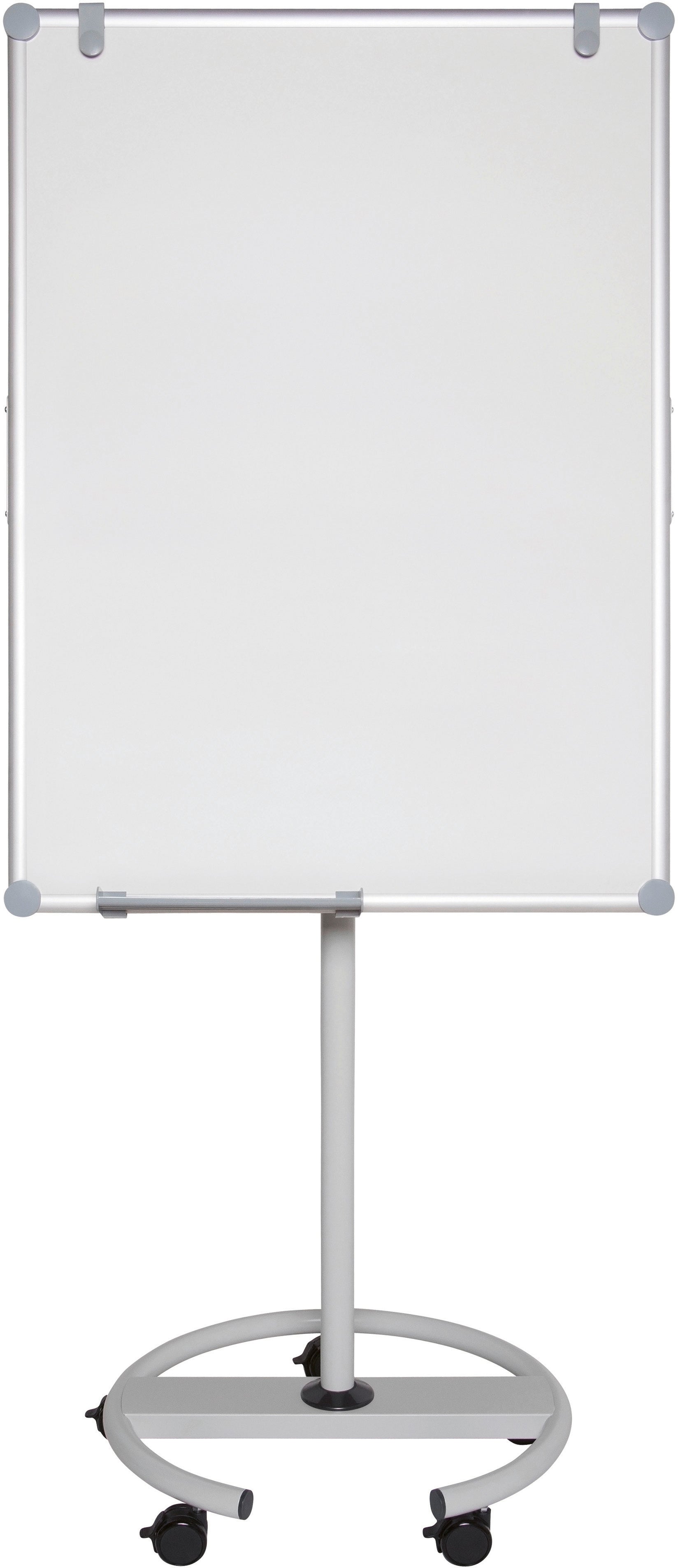 MAULpro Flipchart mobil Rundfuss – Emaille-Oberfläche, 5 Lenkrollen