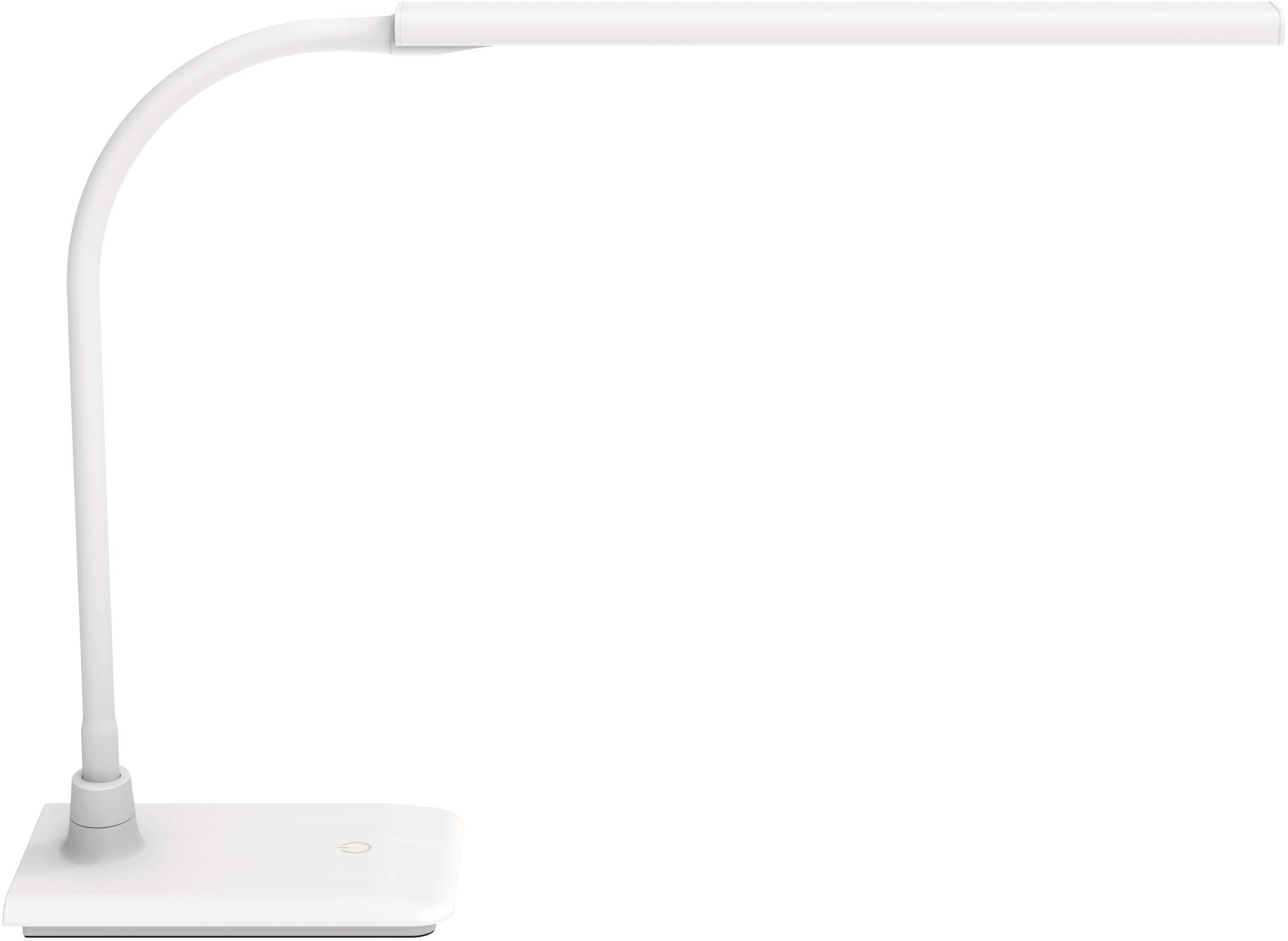 MAUL Tischleuchte MAULpirro 8202702 – LED, dimmbar, 14,0 cm, Flexbereich & Diffusor – Weiss