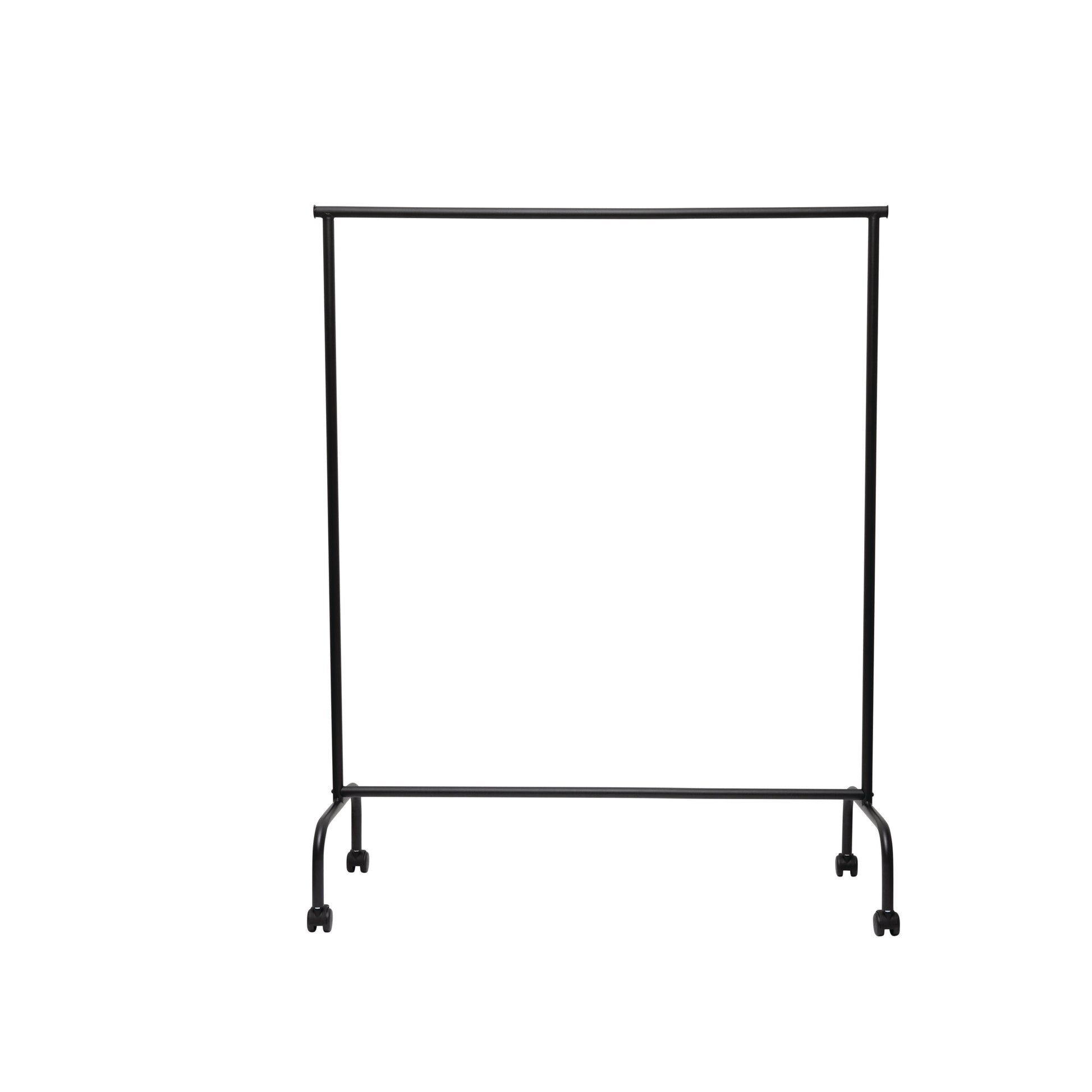 MAULlimbo Garderobenständer (mit Rollen, ausziehbare Seitenarme) – Metall – schwarz – 1'510 mm