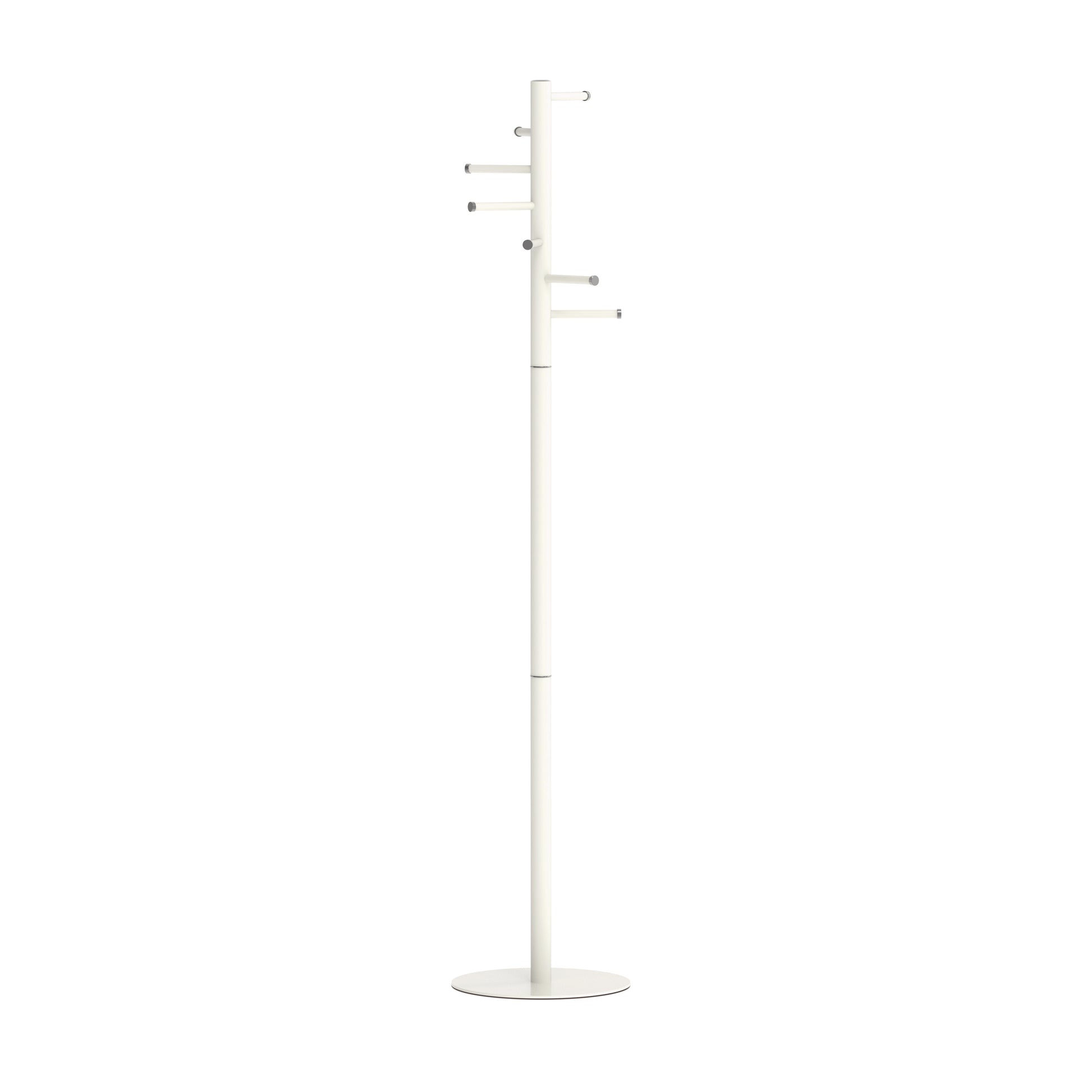 MAULcaurus Garderobenständer 7 Haken – Metall – Schwarz – 1'770 mm