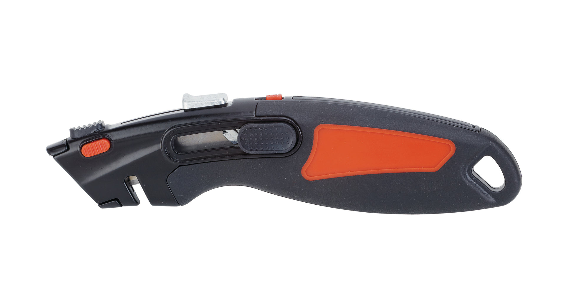 MAUL 7772290 – Sicherheitsmesser mit 18 mm Trapezklinge, Zinkdruckguss, TÜV/GS