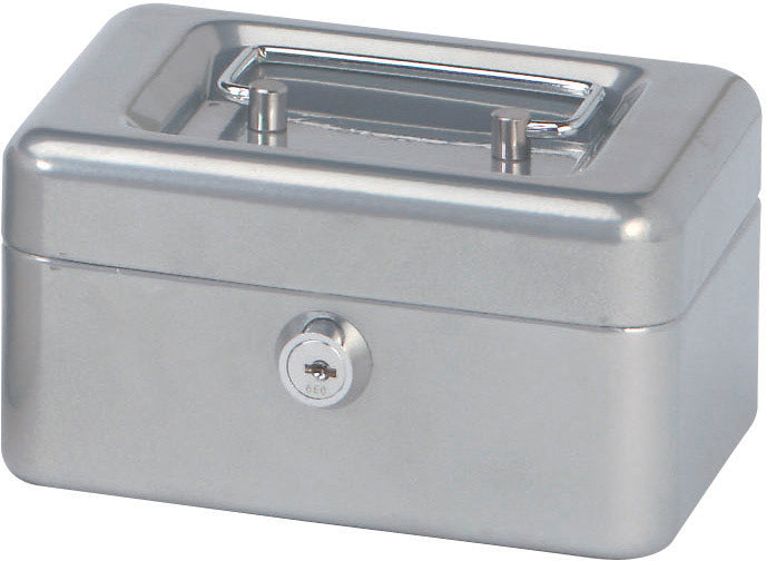 MAUL 18280 – Geldkassette, 152 × 125 × 81 mm, silber