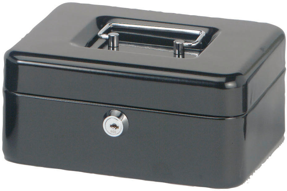 Maul 19200 – Geldkassette mit Münzeinsatz, 200 × 170 × 90 mm, schwarz