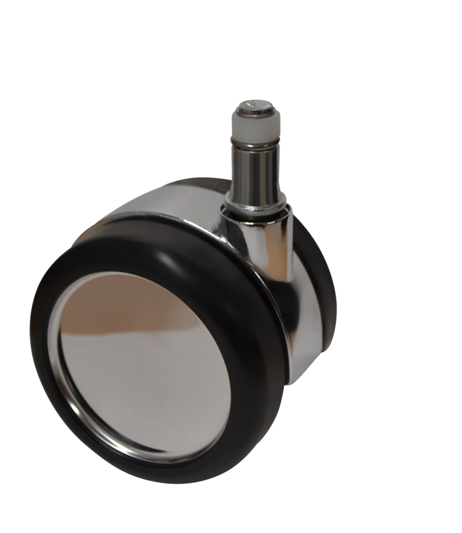 Mayer Stuhlrollen-Set – Chrom – für harte Böden, Ø 6,5 cm, 5er-Set