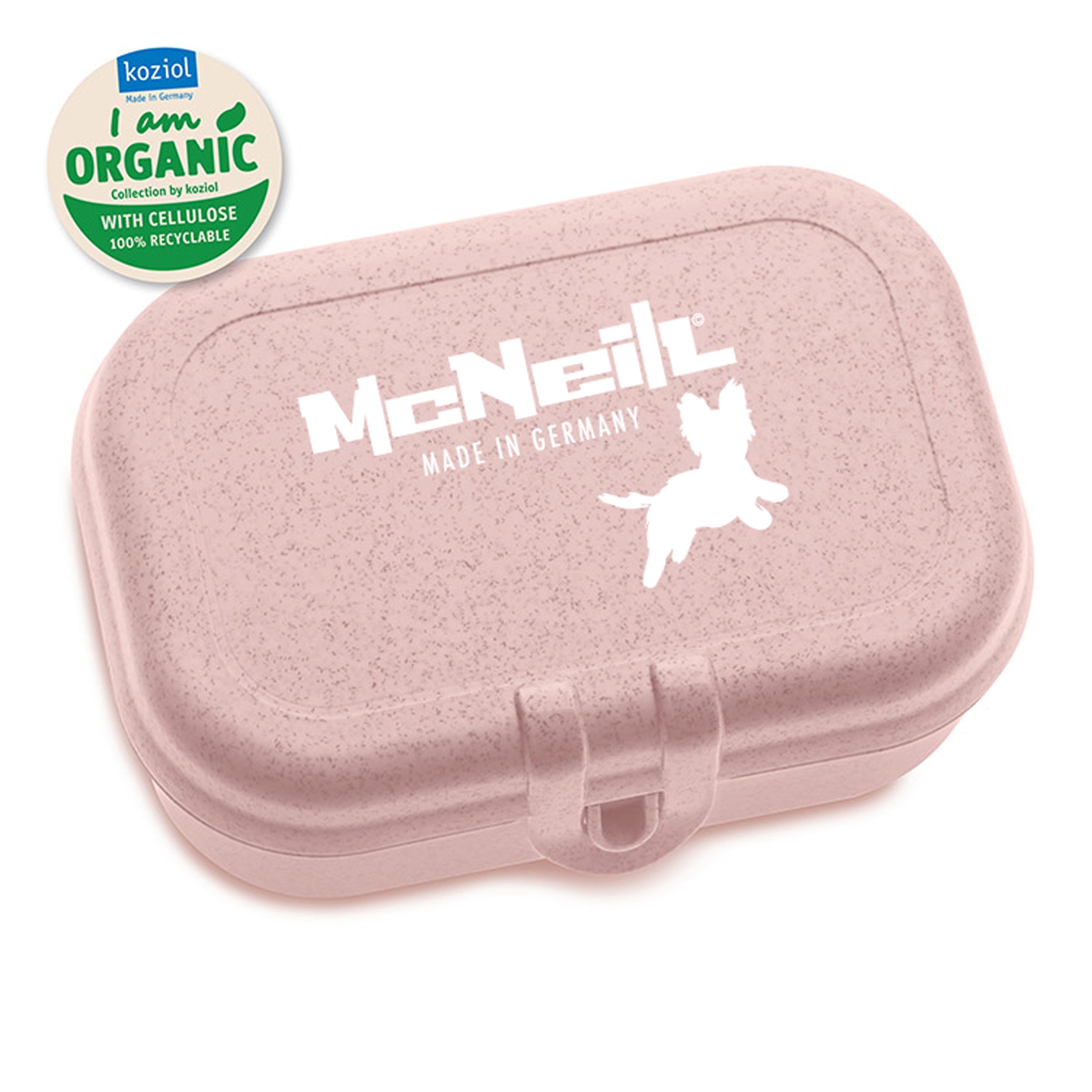 McNeill Koziol Organic – Lunchbox, 14 × 23 × 6 cm, rosa