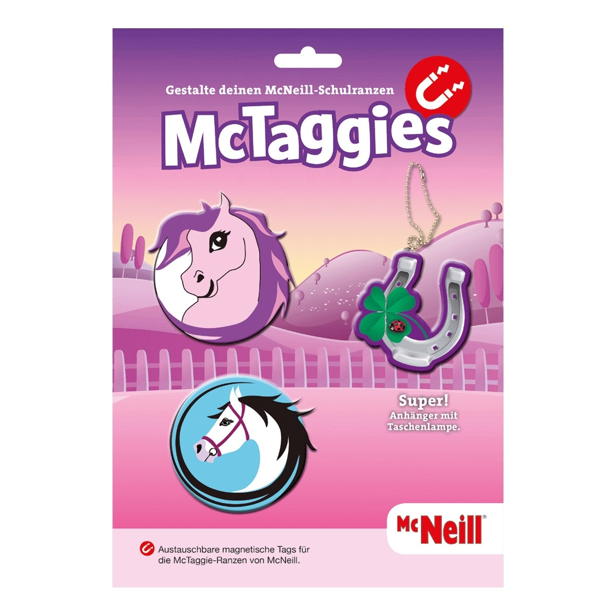 McNeill Rucksack-Patch McTaggie – HORSE – blinkend