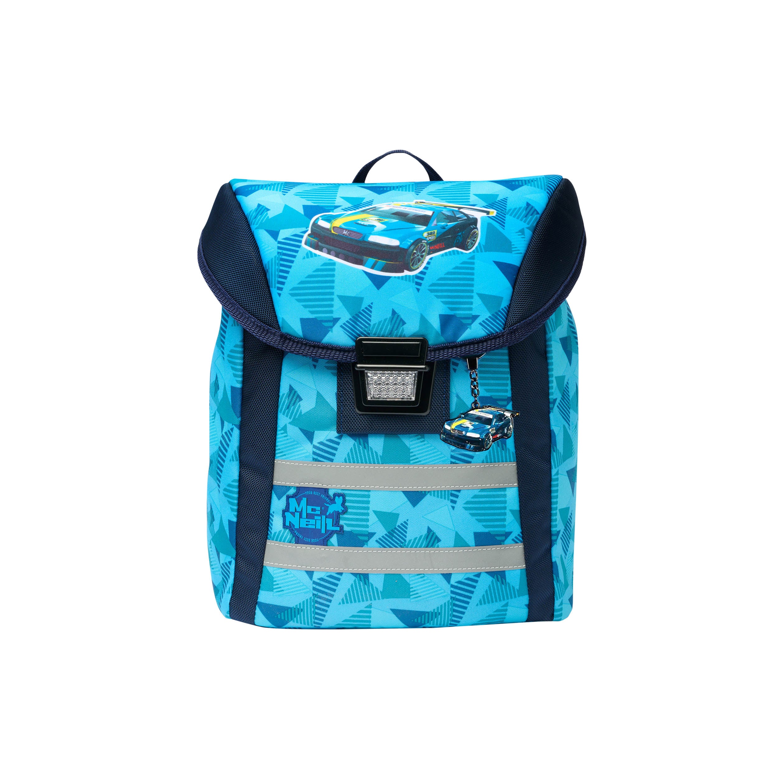 McNeill MiniMove – Kindergartenrucksack, Race, 28×17×34 cm, mit abnehmbarem Brustgurt