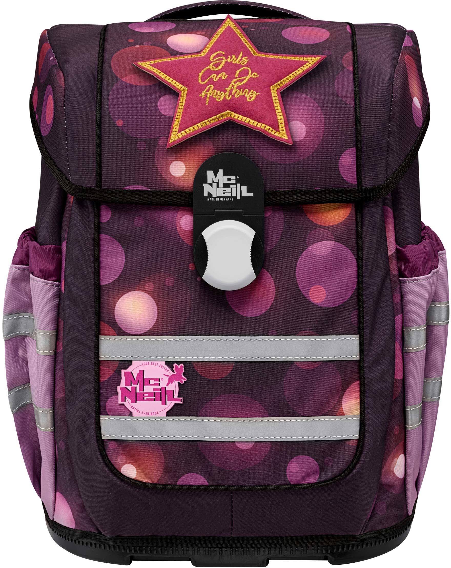 McNeill McOcean – 5-teiliges Schulrucksack-Set, Berry, 30×28×40 cm