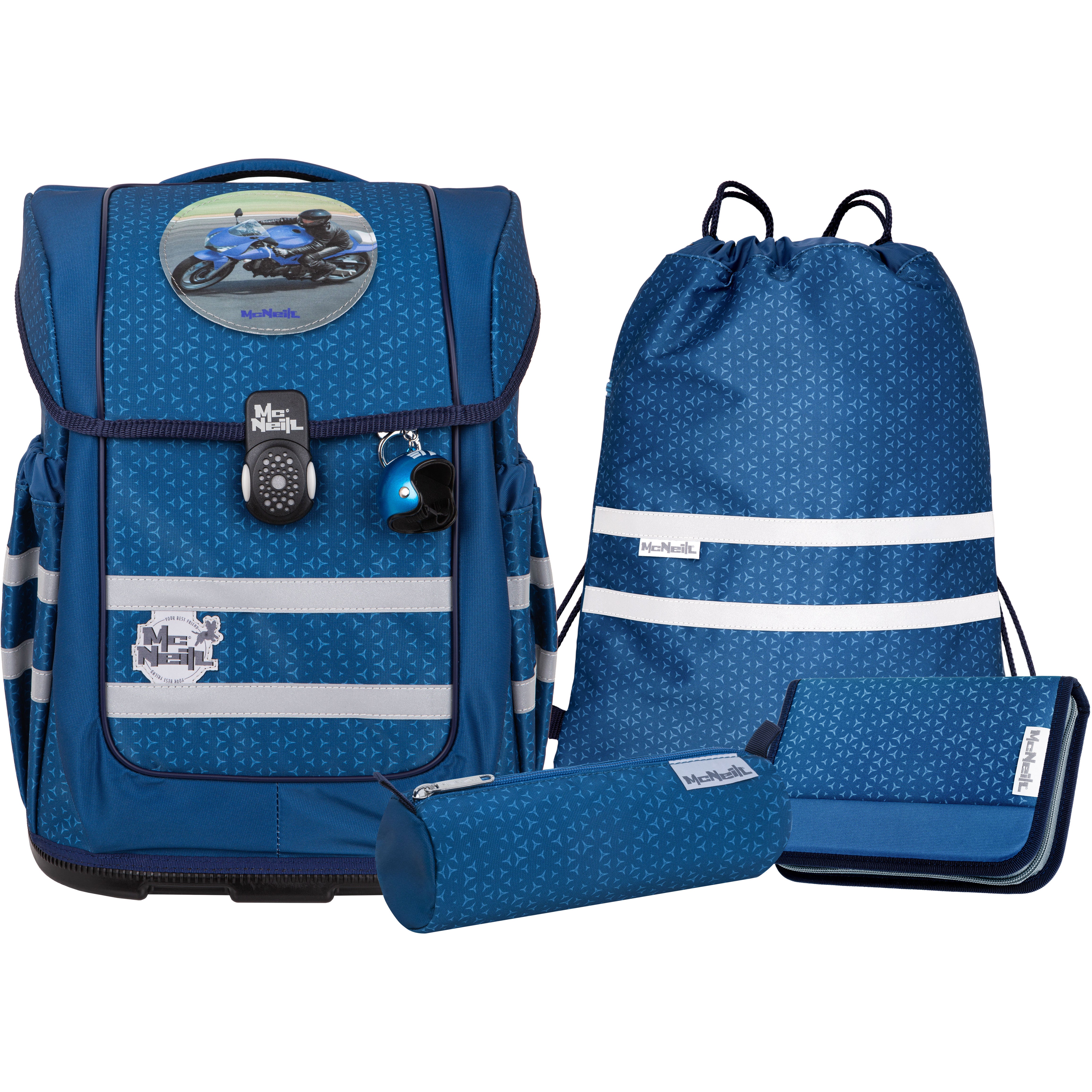 McNeill ERGO COMPACTO – Schulrucksack-Set 5-teilig, TETRA, 32×38×29 cm