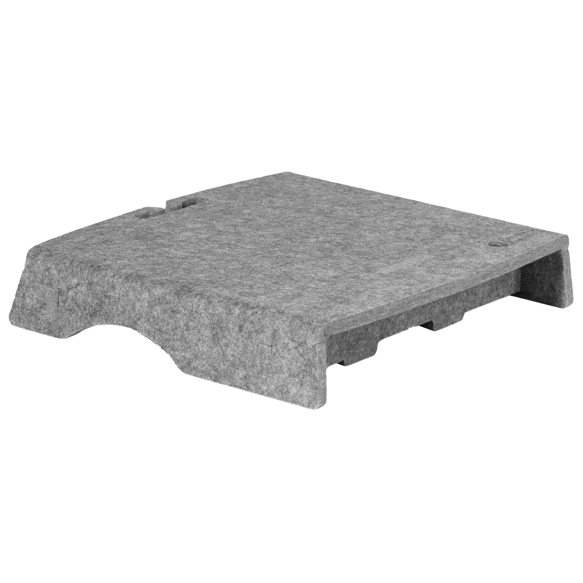 Me-first Q-riser BNEQR50CL 50 Circular – Monitor-Tischständer – freistehend – Kabelmanagement – Grau