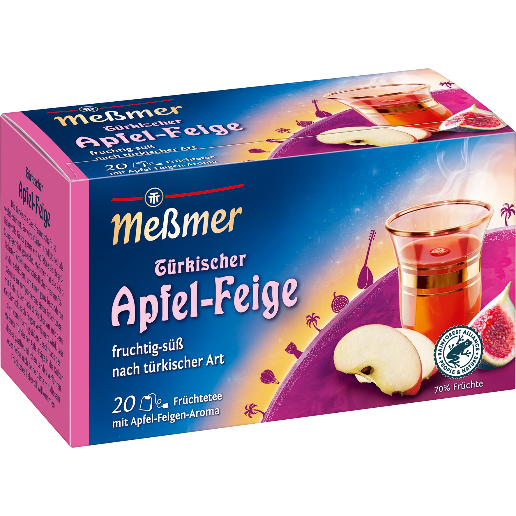Messmer Früchtetee Türkischer Apfel & Feige – Teebeutel 20 Beutel
