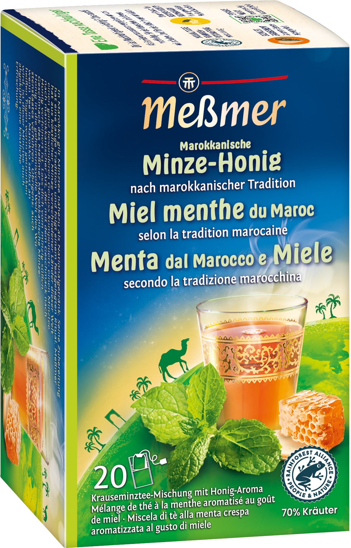 Messmer Kräutertee Marokkanische Minze & Honig – Teebeutel 20 Beutel