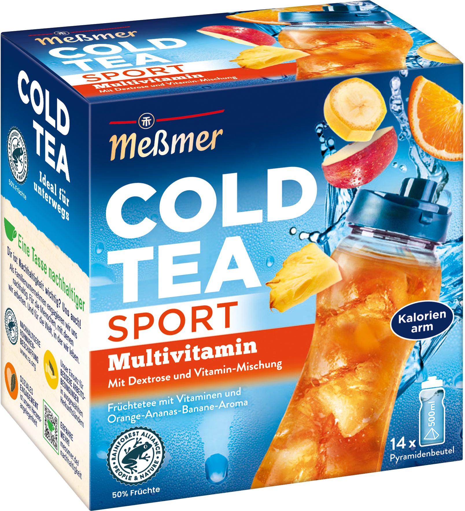 Messmer Früchtetee Sport Multivitamin – Teebeutel 14 Beutel