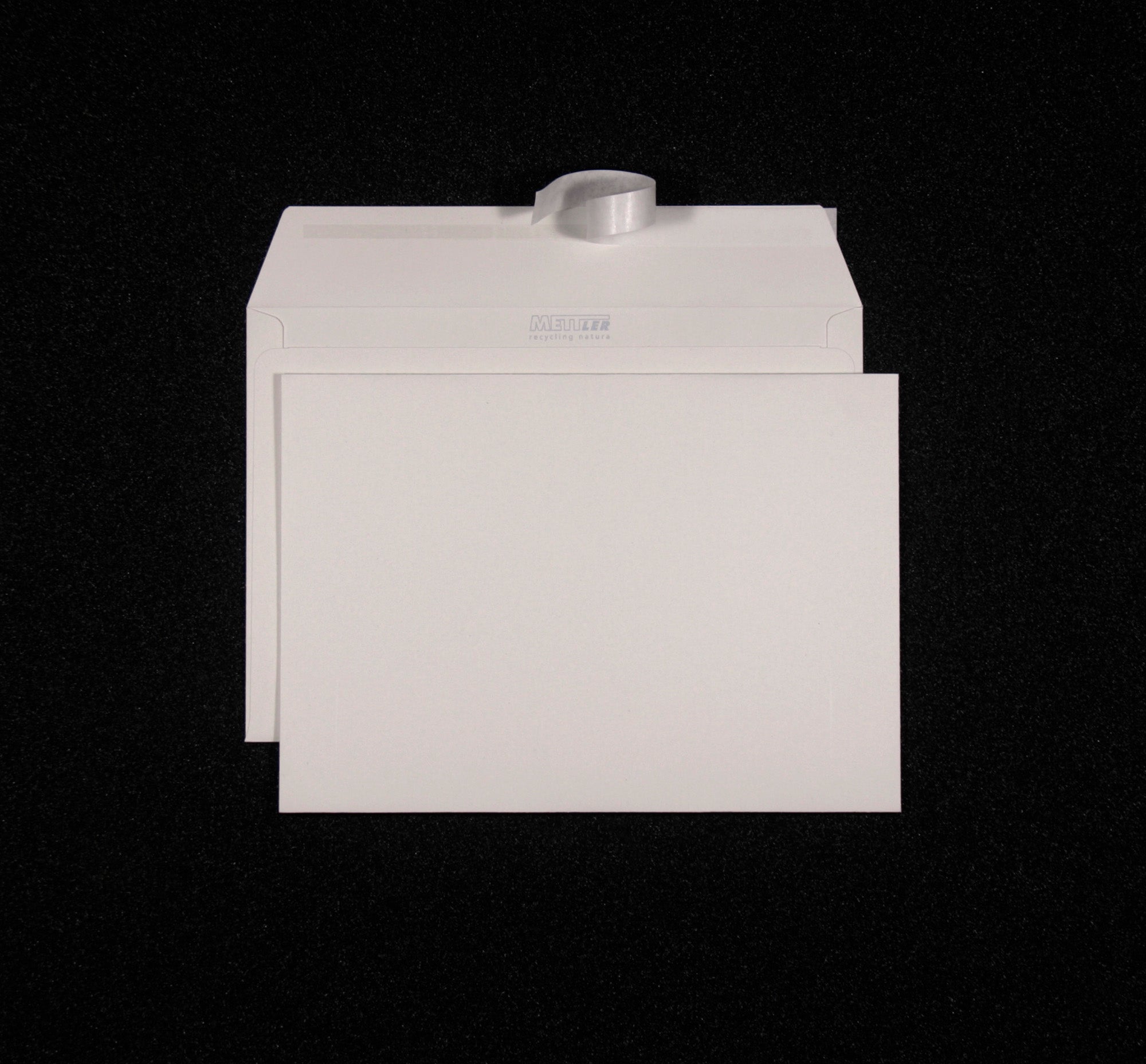 Mettler Couvert C5, ohne Fenster, Haftklebung, 120 g/m², recyceltes Papier, mit Innendruck – 500 Stk.