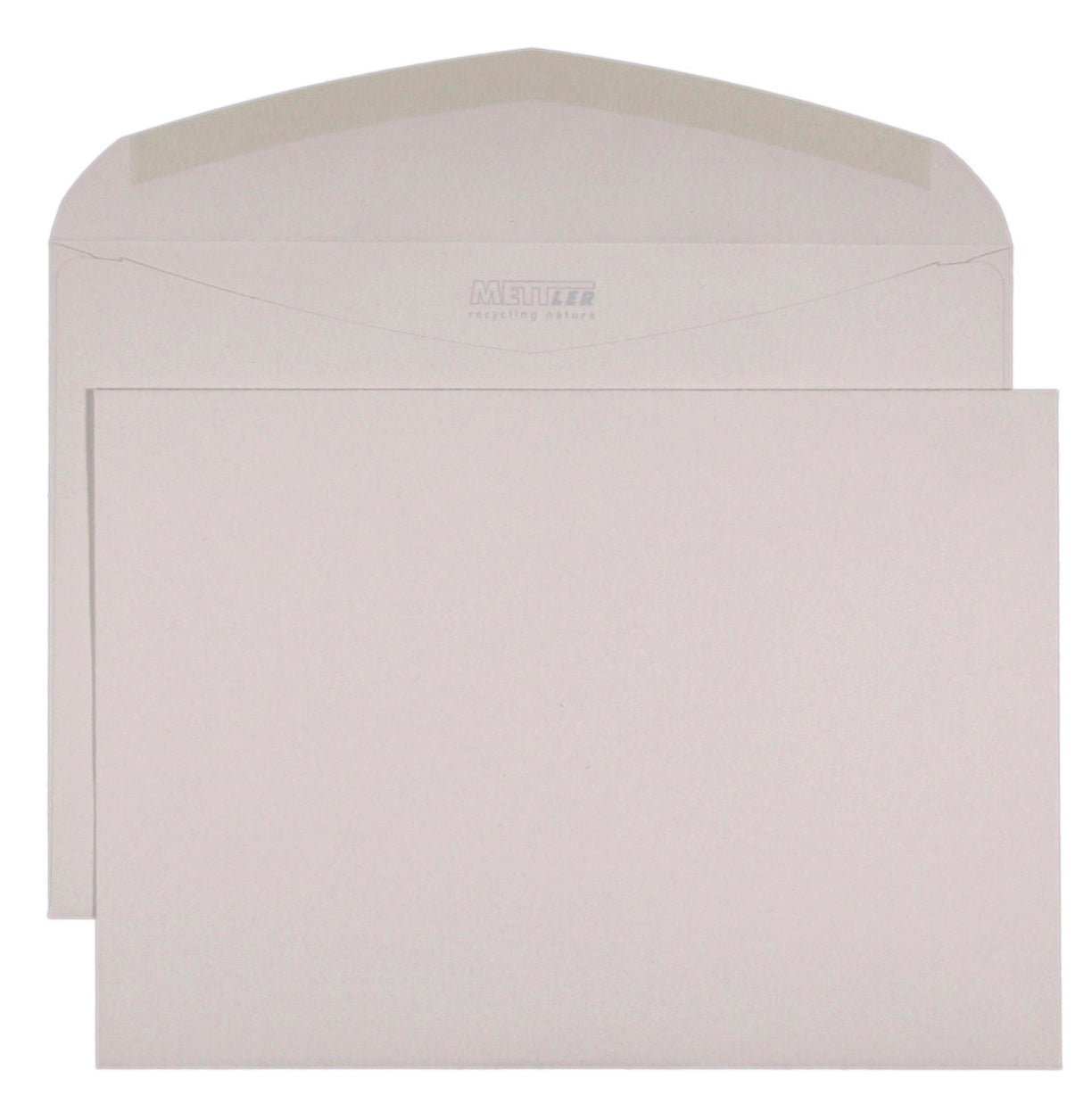 Mettler Couvert C5, ohne Fenster, nassklebend, naturfarben, 120 g/m², Recyclingpapier – 500 Stk.