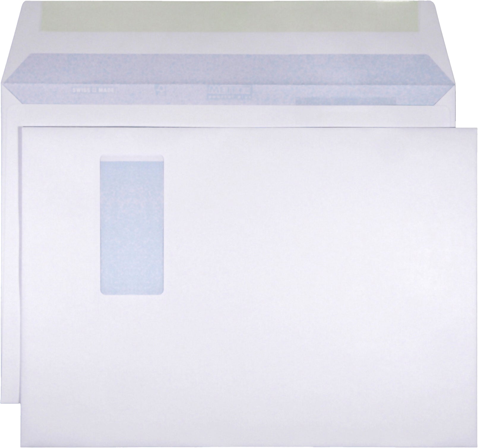 Mettler Couvert C4, Fenster rechts, Nassklebung, ultraweiss, 120 g/m² – 250 Stk.