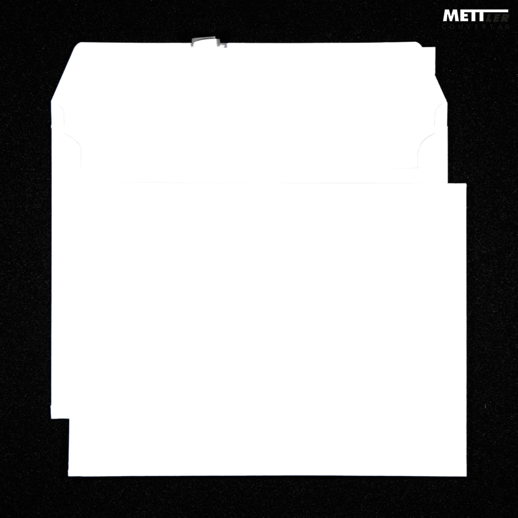 Mettler Seitenfaltentasche C4, Fenster links, Haftklebung, Ultraweiss, 120 g/m², 20 mm Falte – Mettler – 200 Stk.