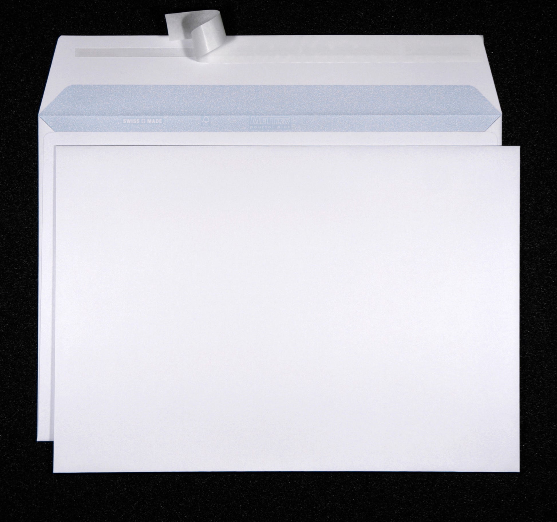 Mettler Couvert B4, ohne Fenster, Haftklebung, ultraweiss, 120 g/m² – 250 Stk.