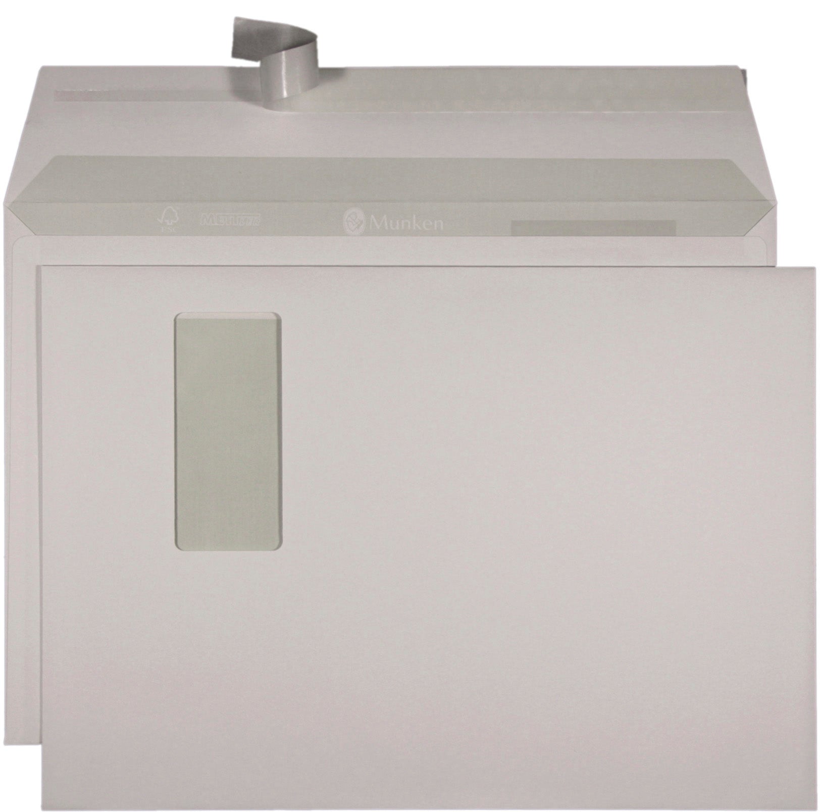 Mettler Couvert C4, Fenster rechts, Haftklebung, weiss, 120 g/m², lasertauglich – Mettler – 250 Stk.