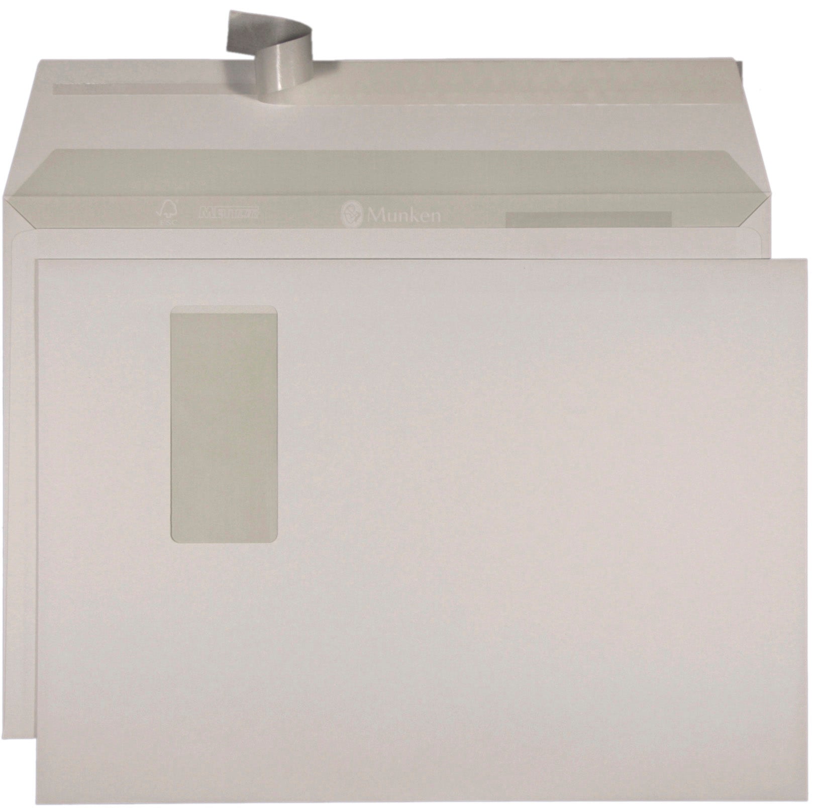 Mettler Couvert C4, Fenster rechts, Haftklebung, weiss, 120 g/m², lasertauglich – 250 Stk.