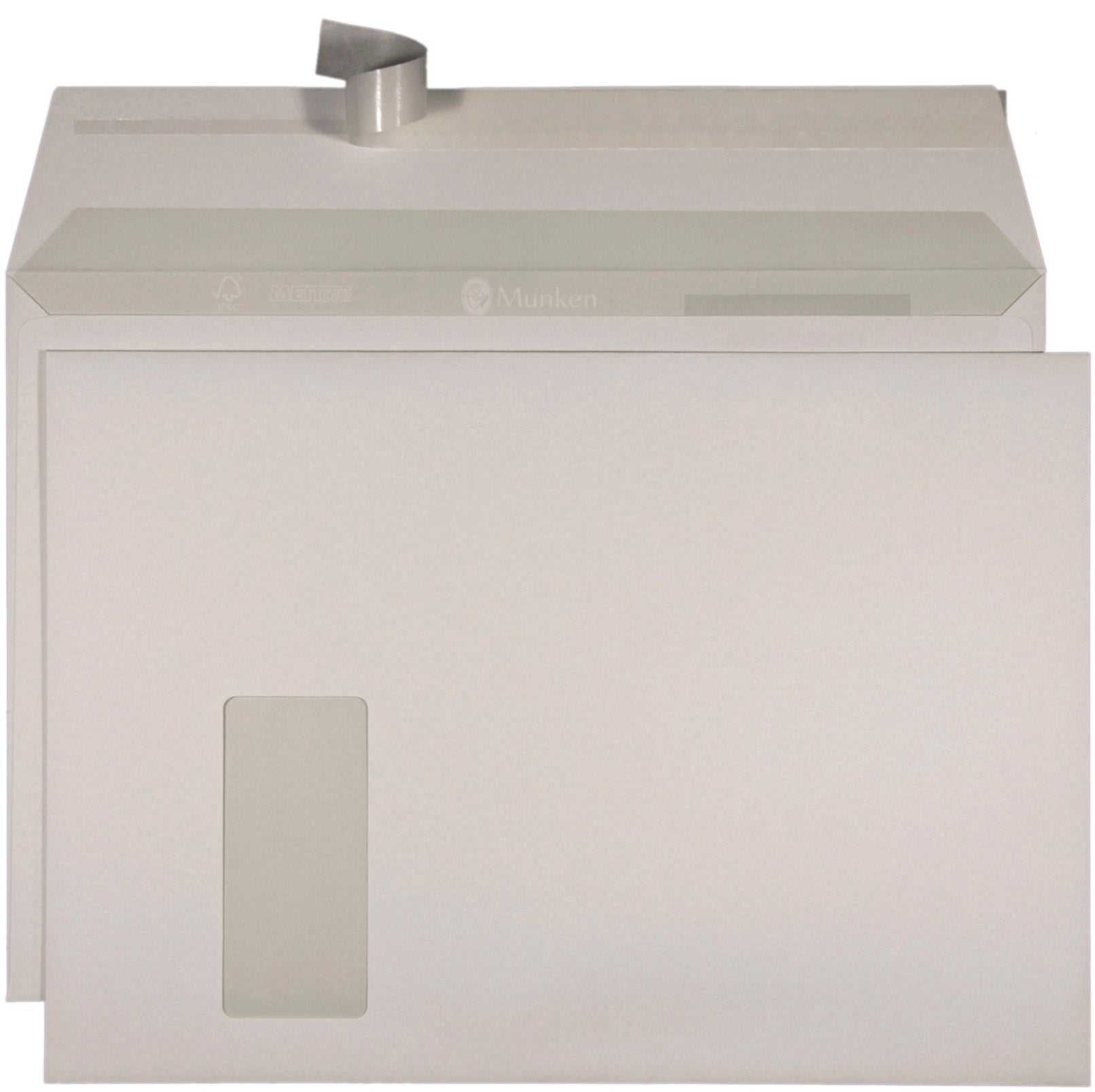 Mettler Couvert C4, Fenster links, Haftklebung, weiss, 120 g/m², lasertauglich (Munken Lynx) – Mettler – 250 Stk.