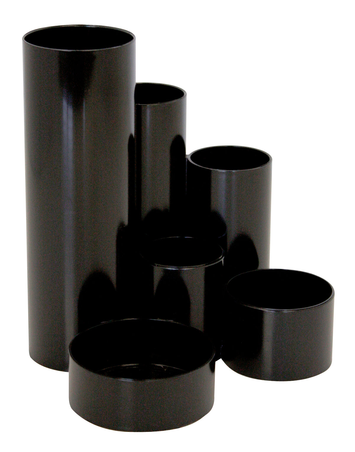 Metzger&mendle Butler 68509401 Multiköcher – 6 Fächer, schwarz, Polystyrol (PS), B 157 × H 126 × T 136 mm