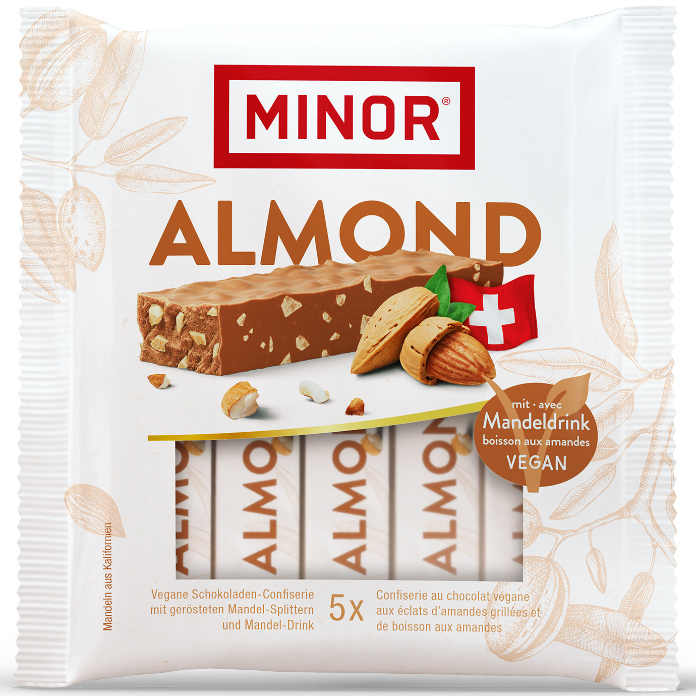 Minor Schokoriegel – Mandel, vegan