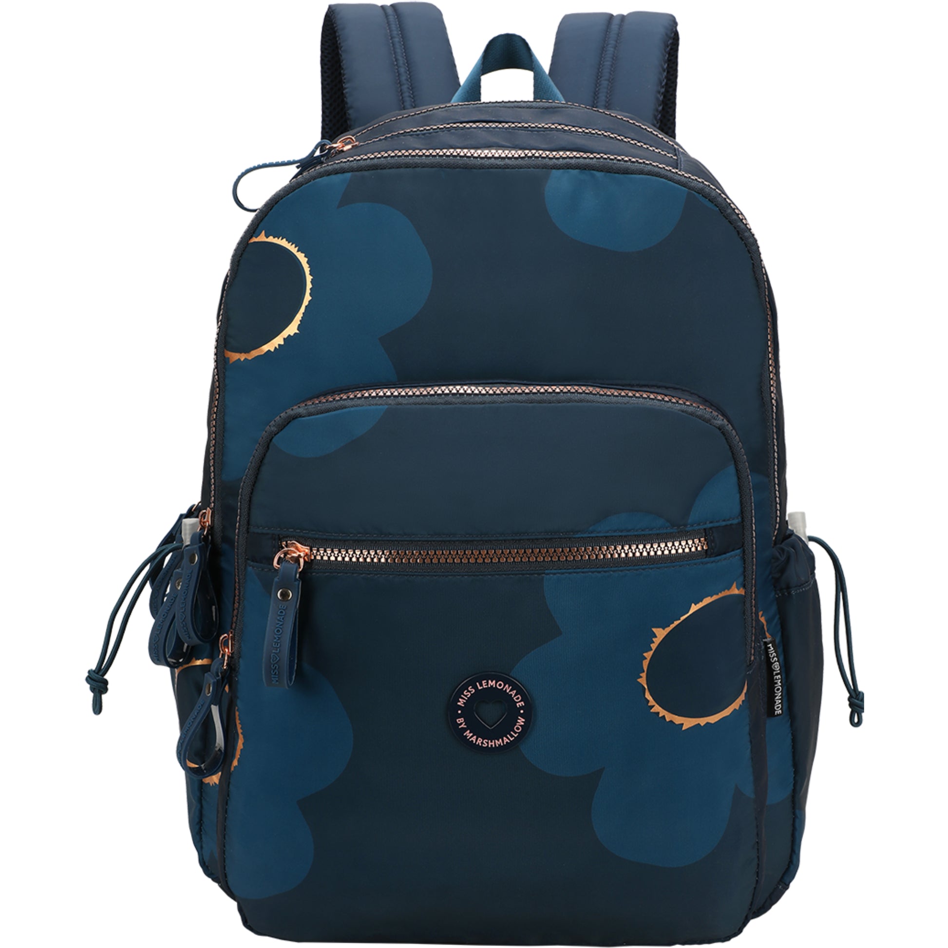 Miss lemonade Notebook-Rucksack 65605 – mit gepolstertem Laptopfach, Nylon – Garden Navy, 400 × 450 × 70 mm