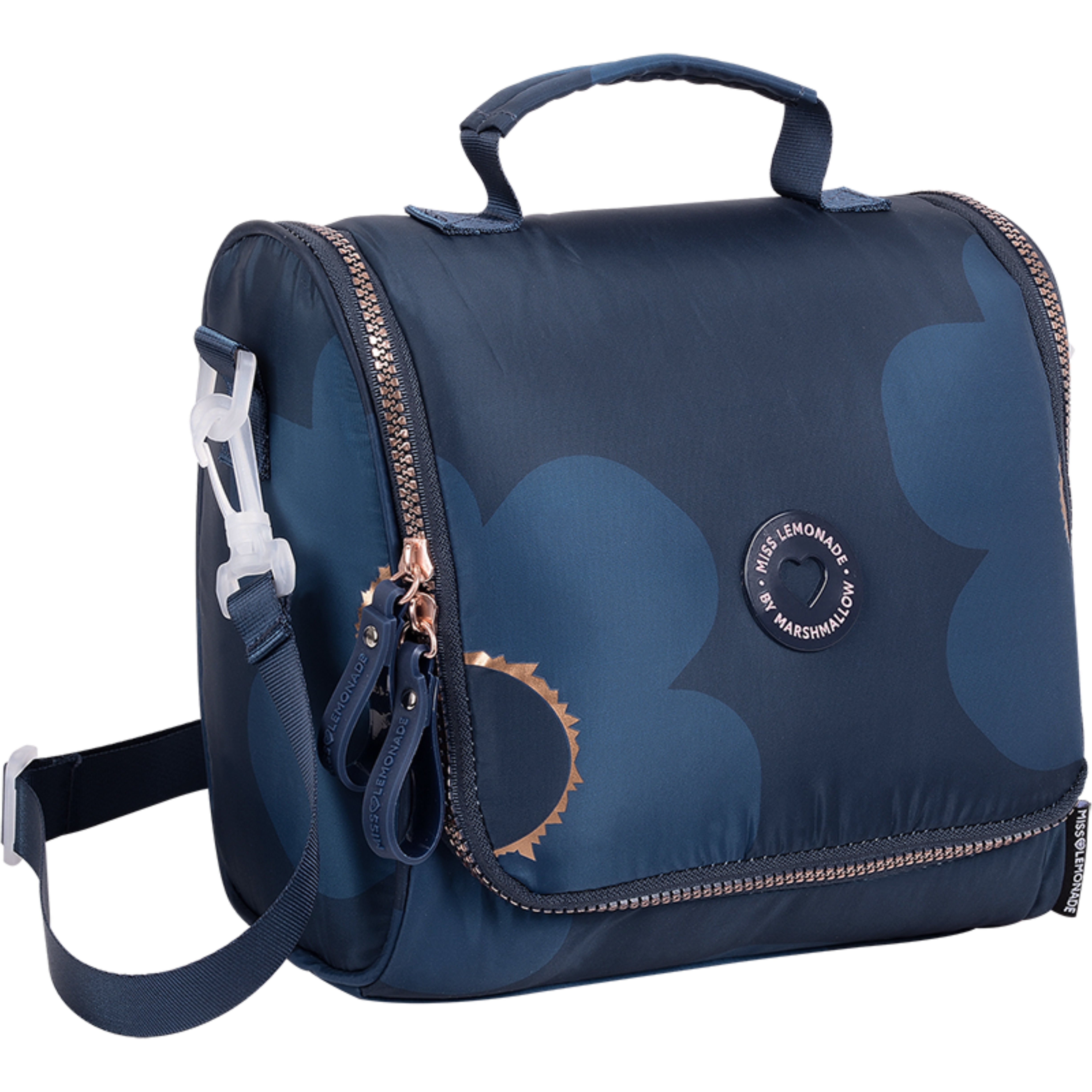 Miss lemonade Lunchbag – 12 × 25 × 25 cm – Garden Navy