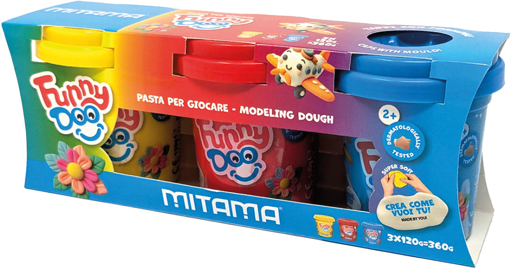 Mitama Funny Doo My Zoo – Knete-/Modelliermasse-Set – trocknet nicht aus – ab 3 Jahren