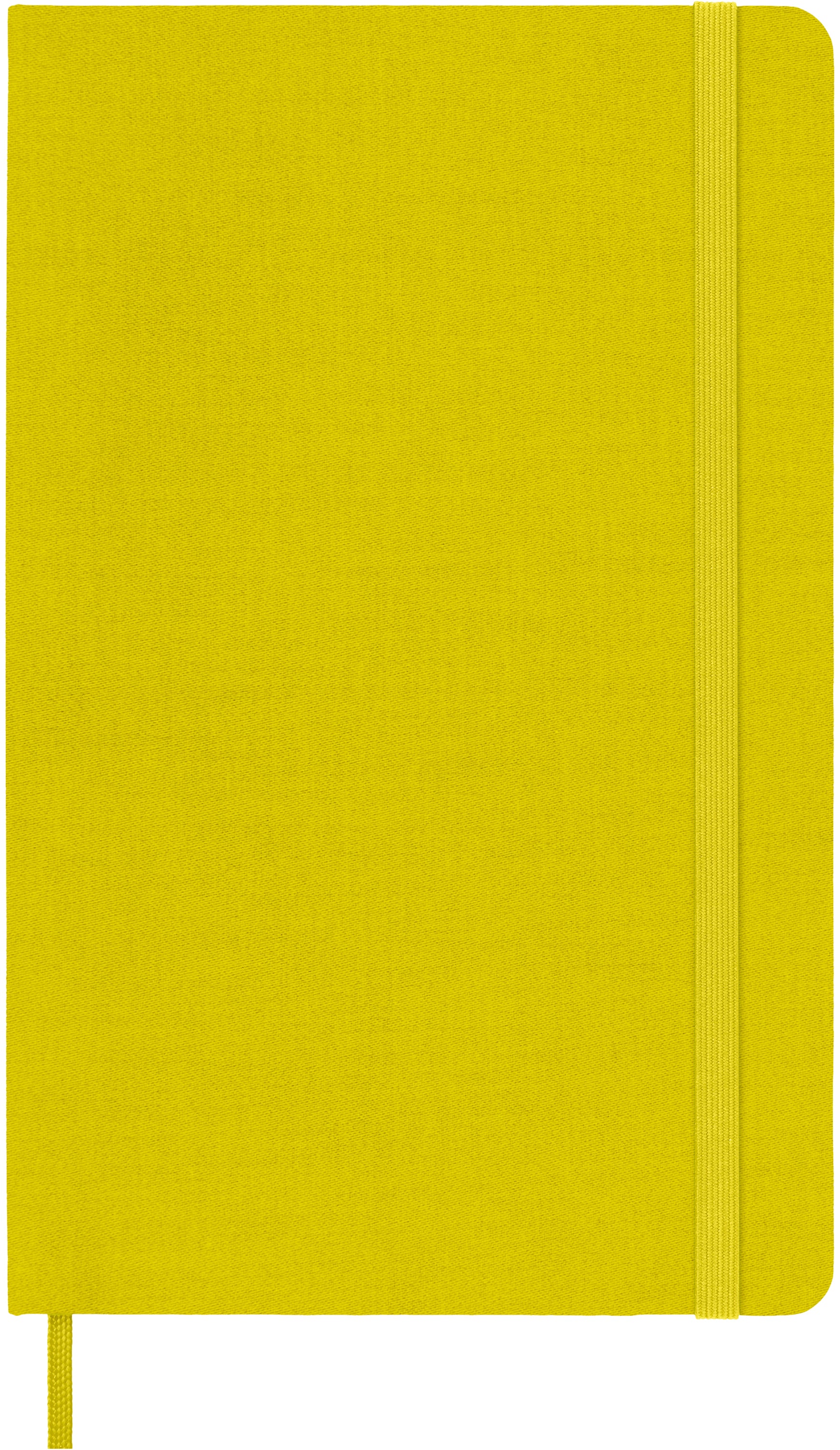 Moleskine Notizbuch – 135 × 212 mm – 192 Seiten – 70 g/m² – Hardcover, Gummiband, Innentasche – gelb – FSC