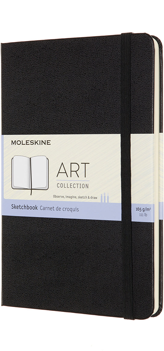 Moleskine Skizzenbuch – 12 × 18,4 cm – Hardcover – Schwarz