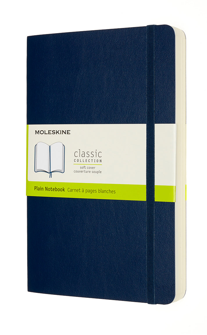 Moleskine Notizbuch – A5 – blanko – 192 Seiten – 70 g/m² – Softcover, Saphir