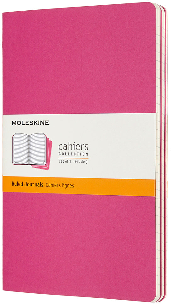 Moleskine Notizheft – 130 × 210 mm – 70 g/m² – Hardcover, 16 heraustrennbare Blätter, abgerundete Ecken, pink, FSC
