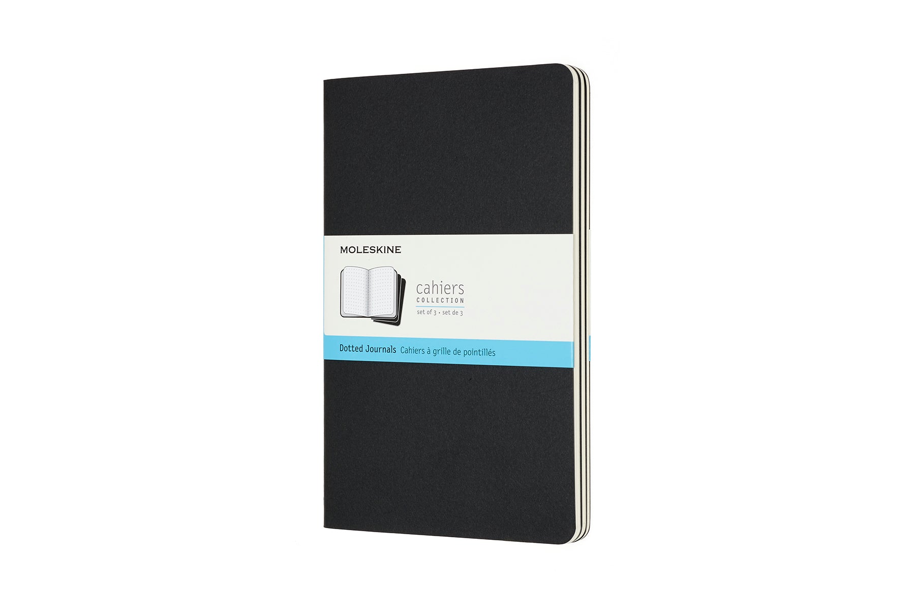 Moleskine Notizheft – 132 × 213 mm – punktiert – 80 Seiten – 70 g/m² – Fadenheftung, perforiert, 3er-Pack