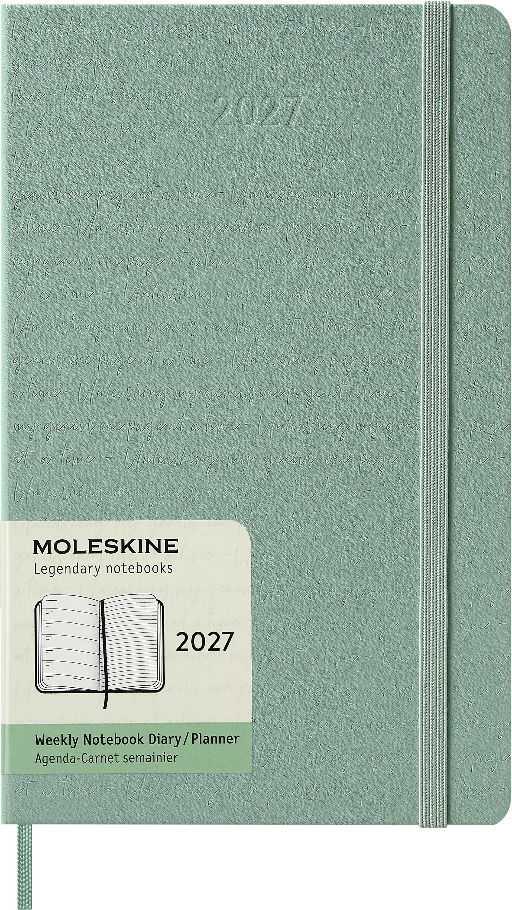 Moleskine Classic Large – Wochenagenda 2027, 1 Woche/1 Seite, 13 × 21 cm, Hardcover, UNKNOWN