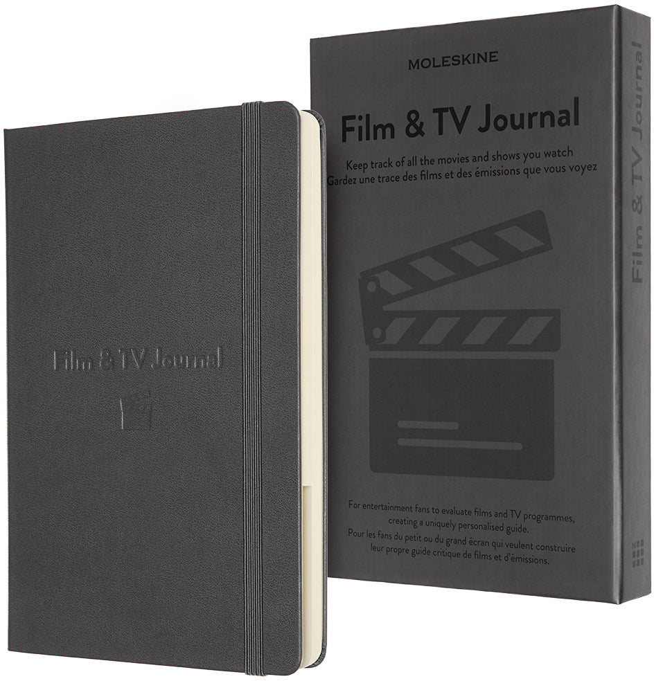Moleskine Passion Journal Film & TV Notizbuch – A5 – 400 Seiten – Dunkelgrau