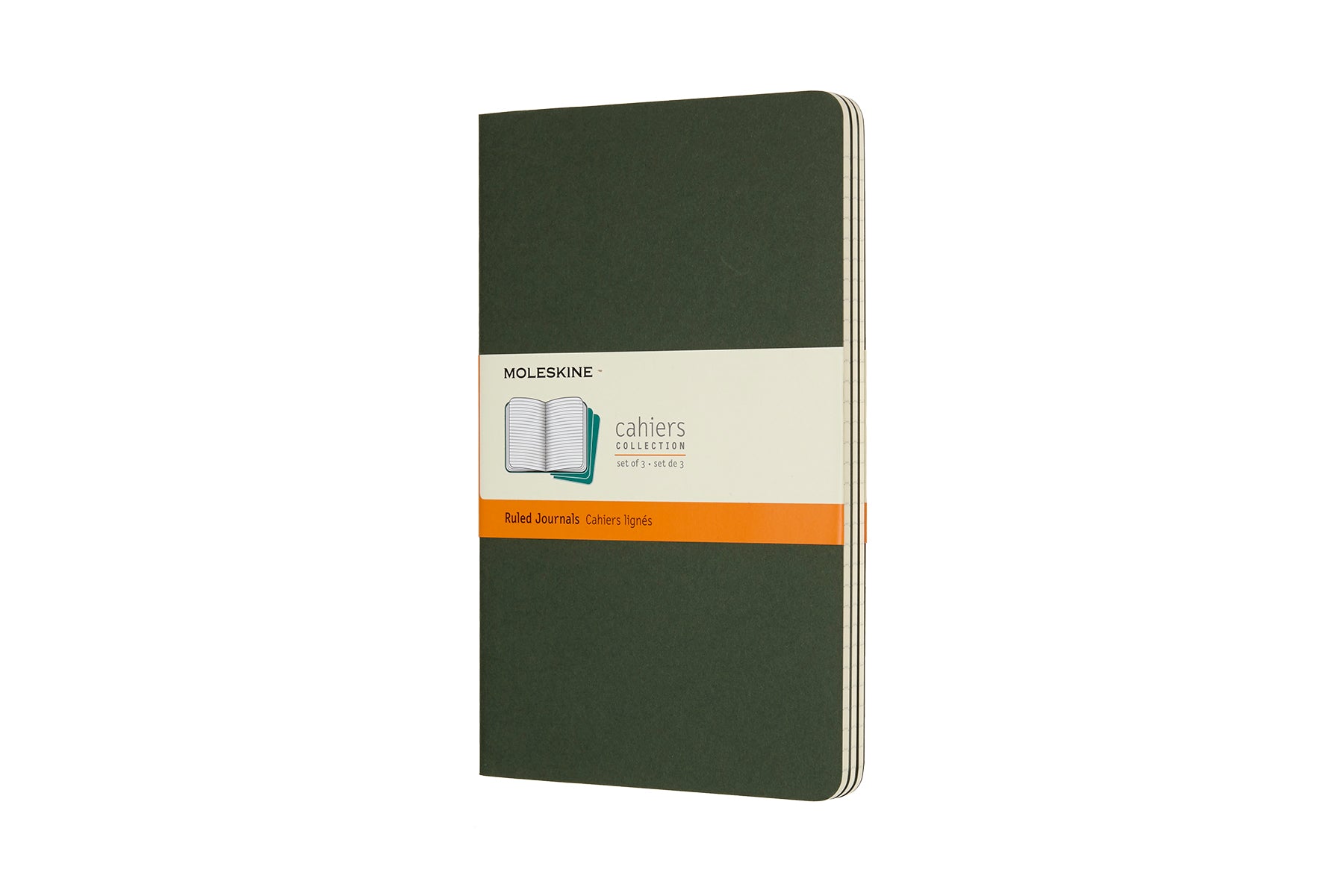 Moleskine Cahier Notizheft – 133 × 211 mm – liniert – Fadenheftung – Myrtengrün