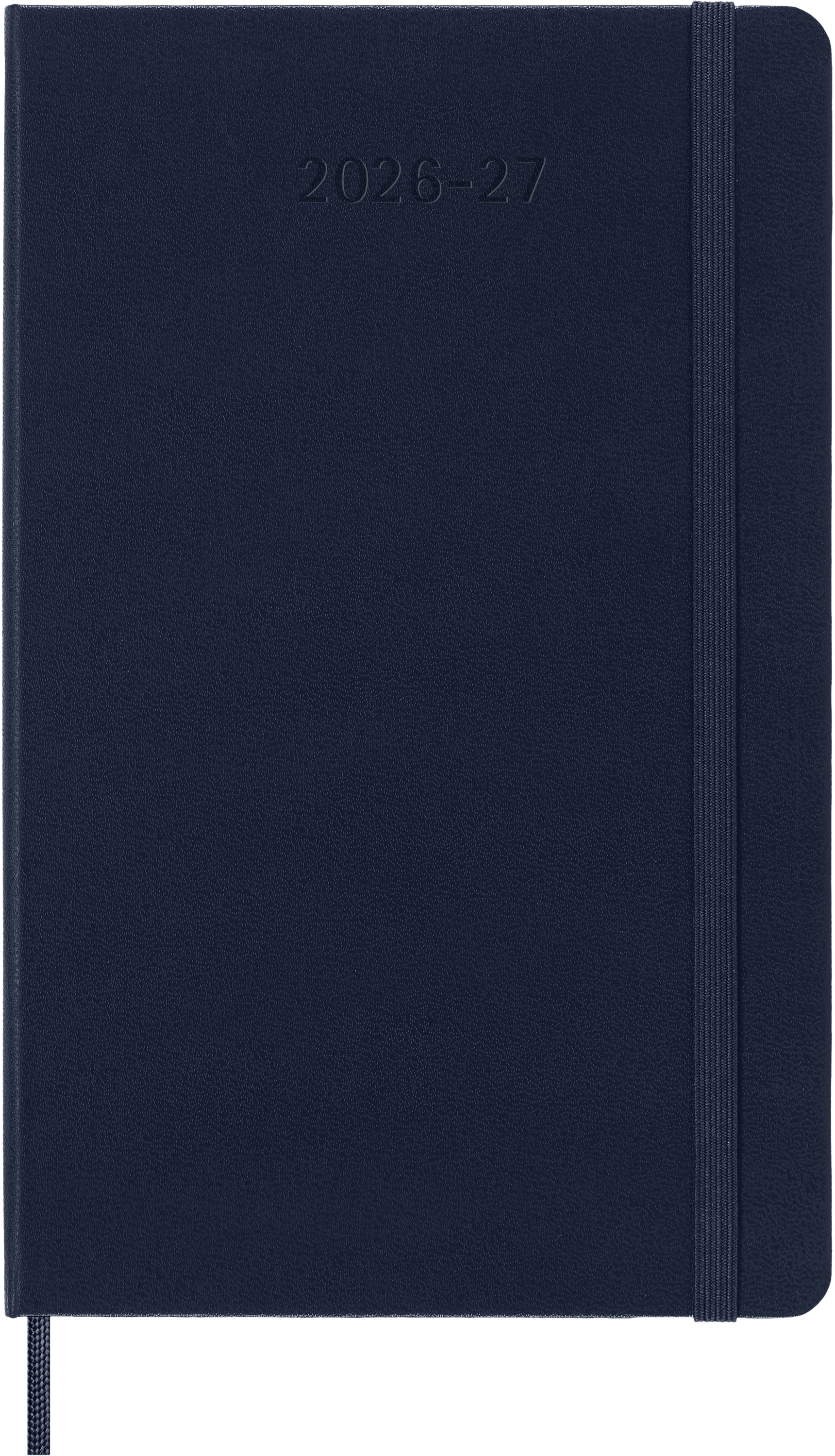 Moleskine Schulagenda 2026/27, 1 Woche/1 Seite, Juli 2026–Dezember 2027, 13,2 × 21,4 cm, Hardcover, Saphir
