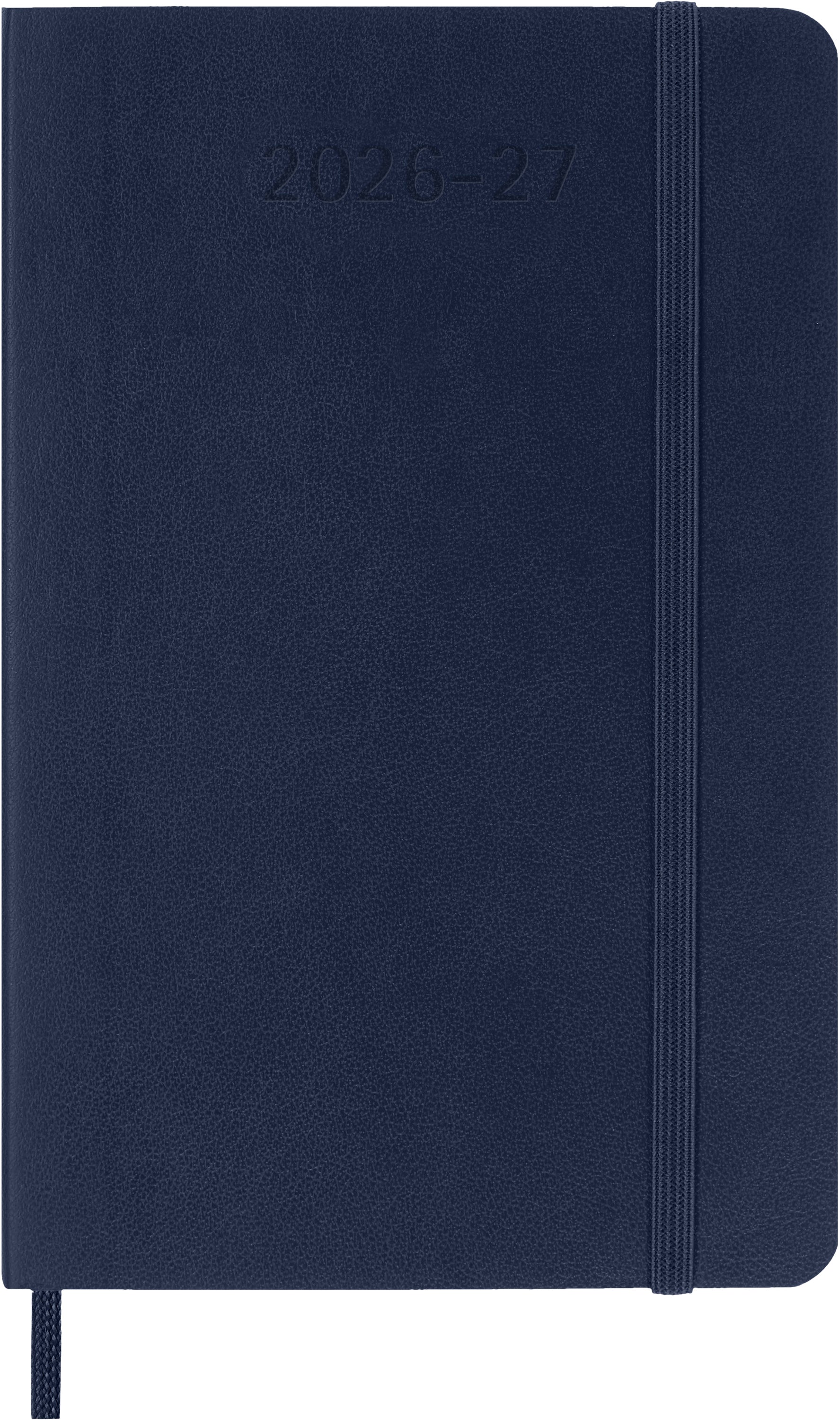 Moleskine Wochen-Notizkalender – Schulagenda 2026/27, 1 Woche/1 Seite, 9,3 × 14,4 cm, Softcover, Saphir