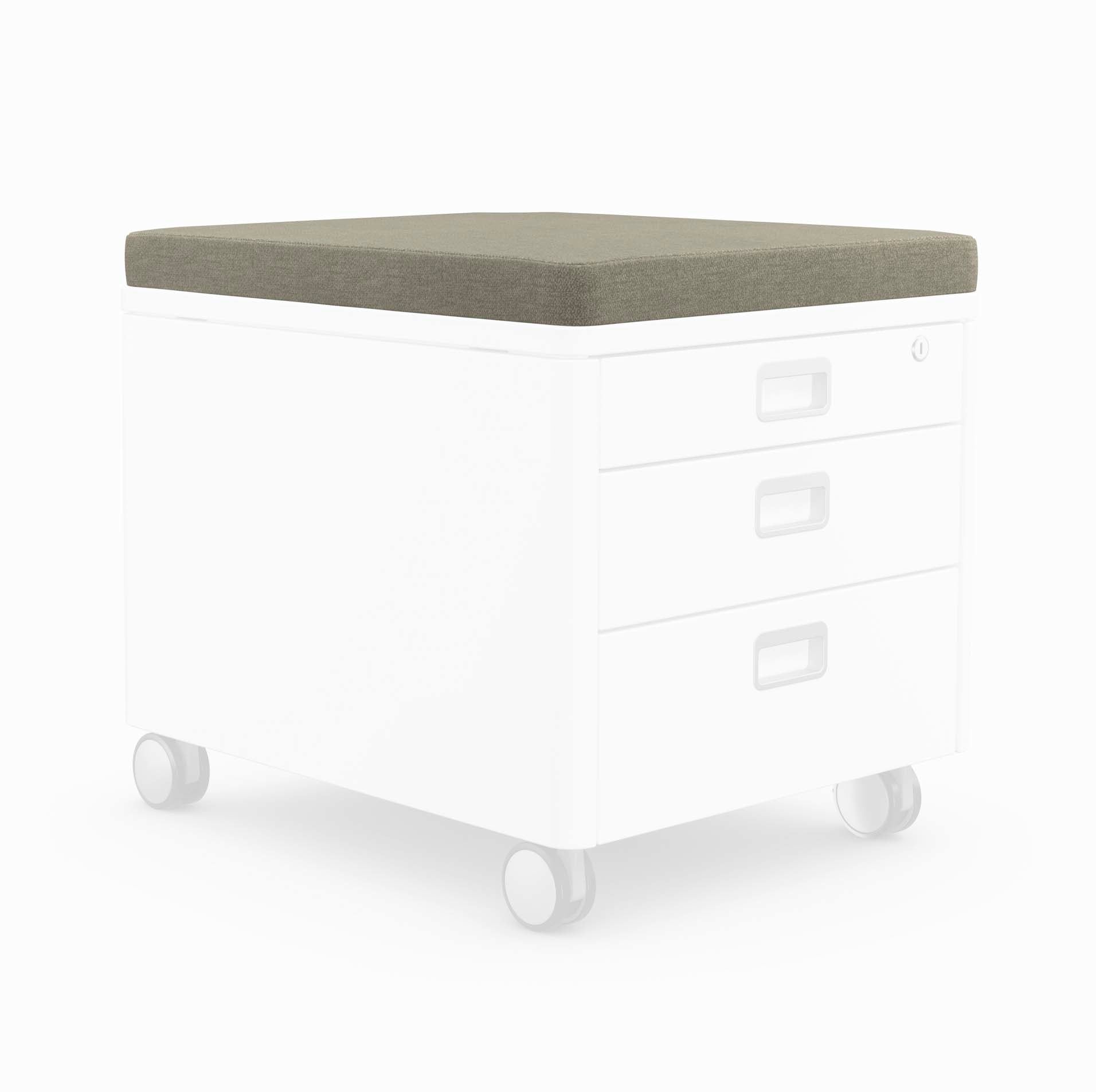 Moll Sitzkissen – 46 × 61 × 6,0 cm, Schaumstoff, abnehmbarer Bezug, für MOLL Rollcontainer Pro